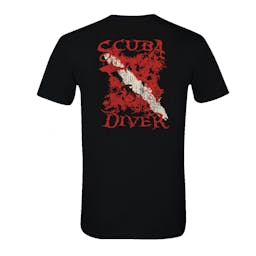 Amphibious Outfitters Scuba Diver T-Shirt Back Thumbnail}