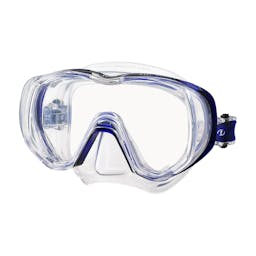 TUSA Tri-Quest Mask, Wraparound Lens - Clear/Cobalt Blue Thumbnail}