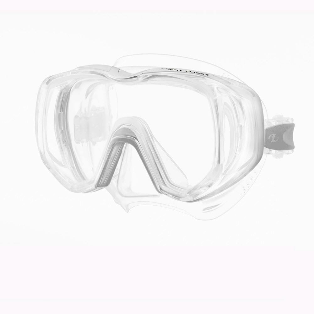 TUSA Tri-Quest Mask, Wraparound Lens - Clear/Clear