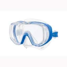 TUSA Tri-Quest Mask, Wraparound Lens - Clear/Fishtail Blue Thumbnail}