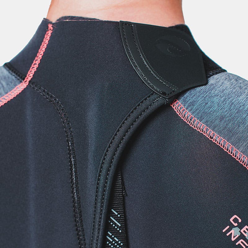 BARE Evoke 3mm Wetsuit (Women's) Neck Closure Detail