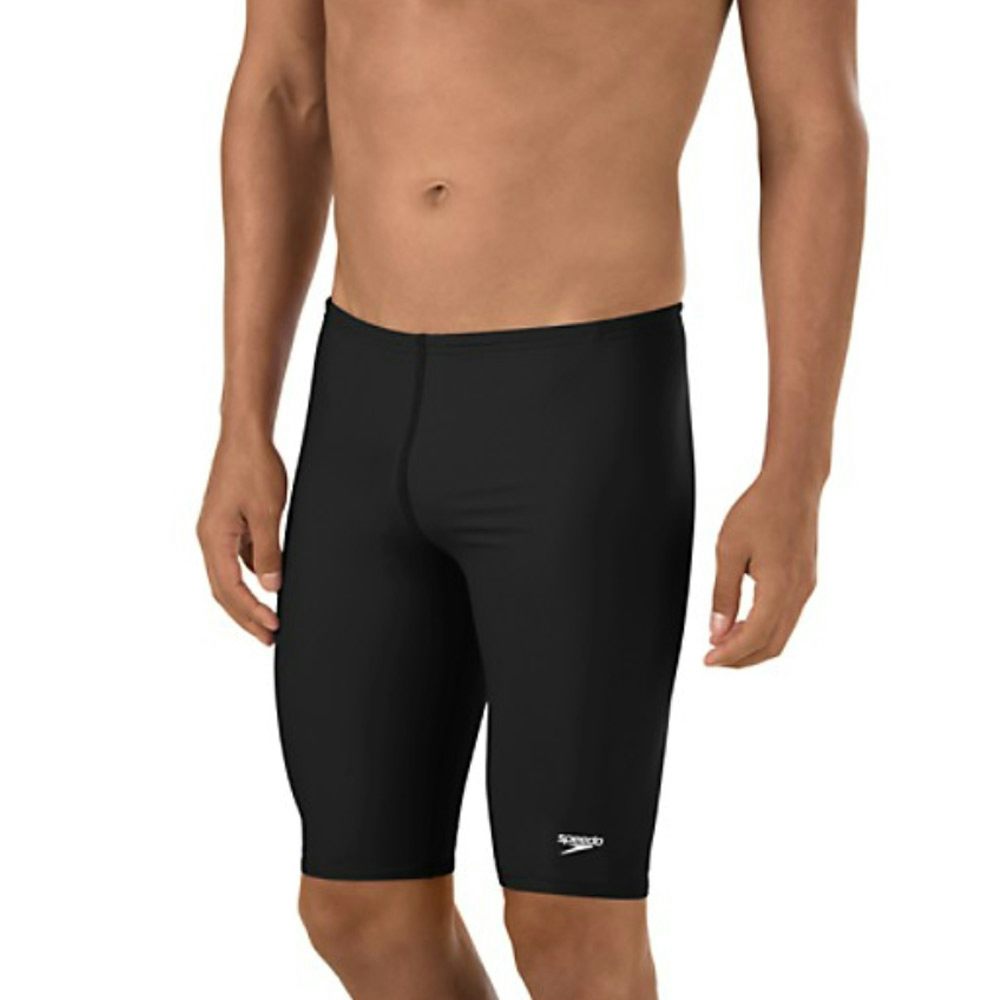 Speedo Male Performance Core Solid Black Swim Jammer