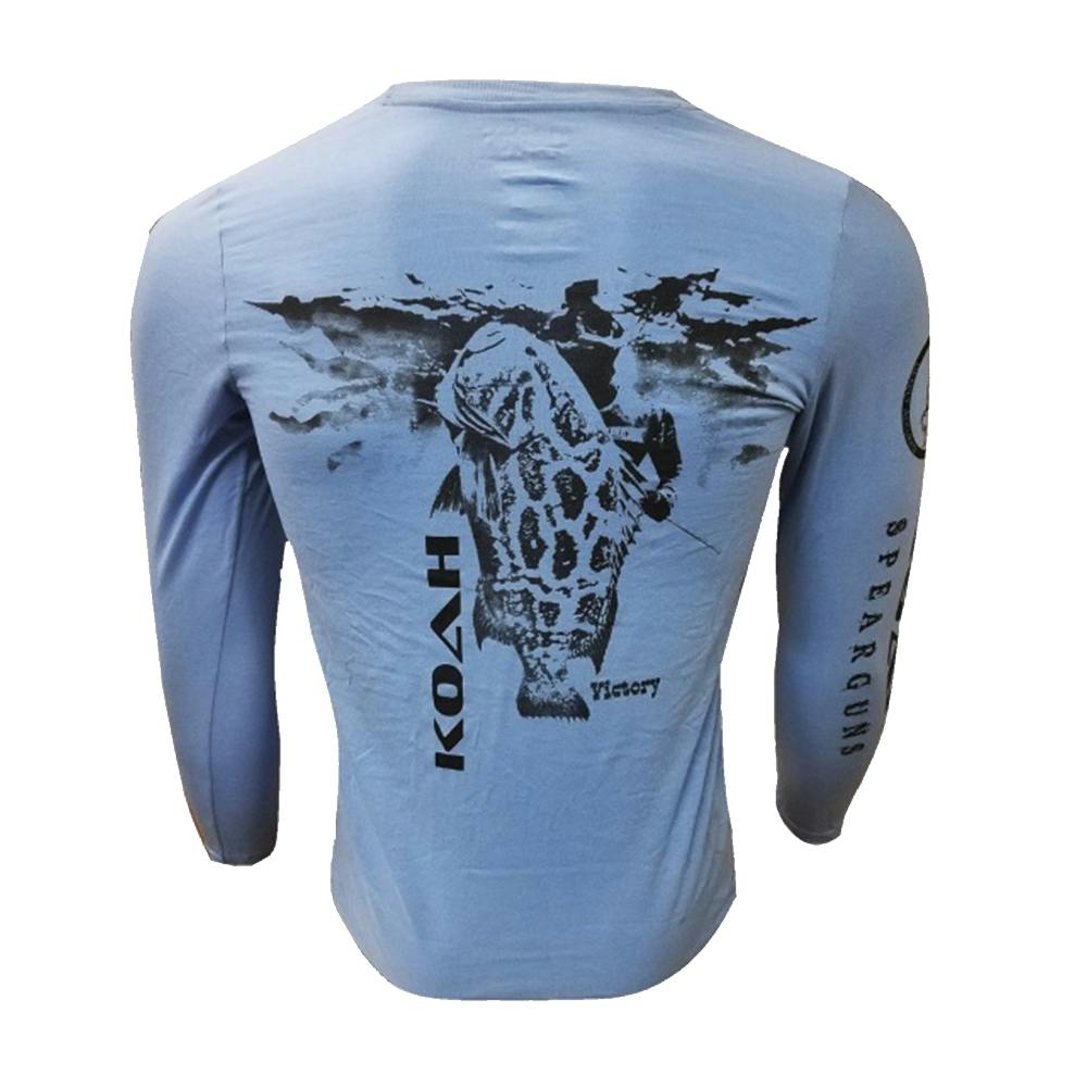 Koah Spearfishing X-DRI Performance Shirt Grouper/Victory - Carolina Blue