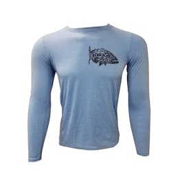 Koah Spearfishing X-DRI Performance Shirt Grouper/Victory Front - Carolina Blue Thumbnail}