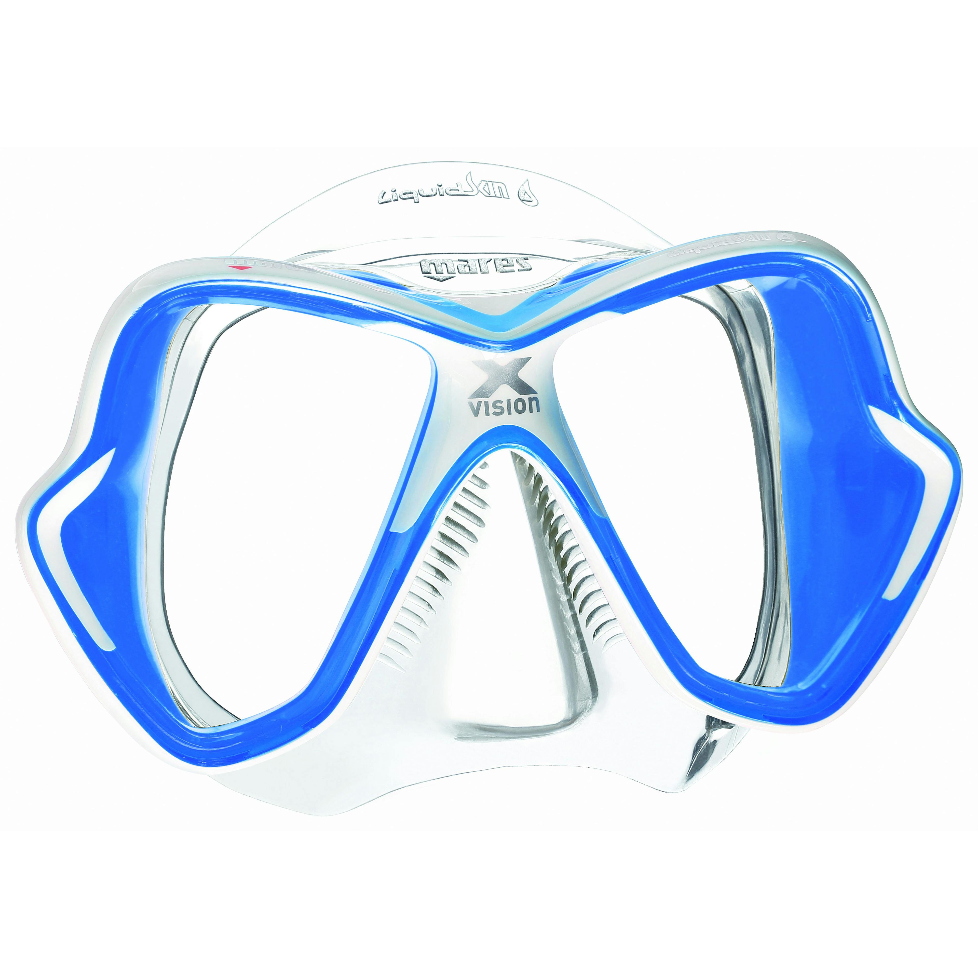 Mares X-Vision Ultra Mask, Two Lens - Clear/Blue