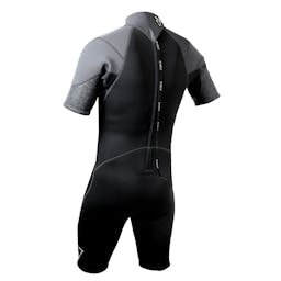 EVO Elite Blaze 3mm Shorty Wetsuit (Men's) Back - Black Thumbnail}