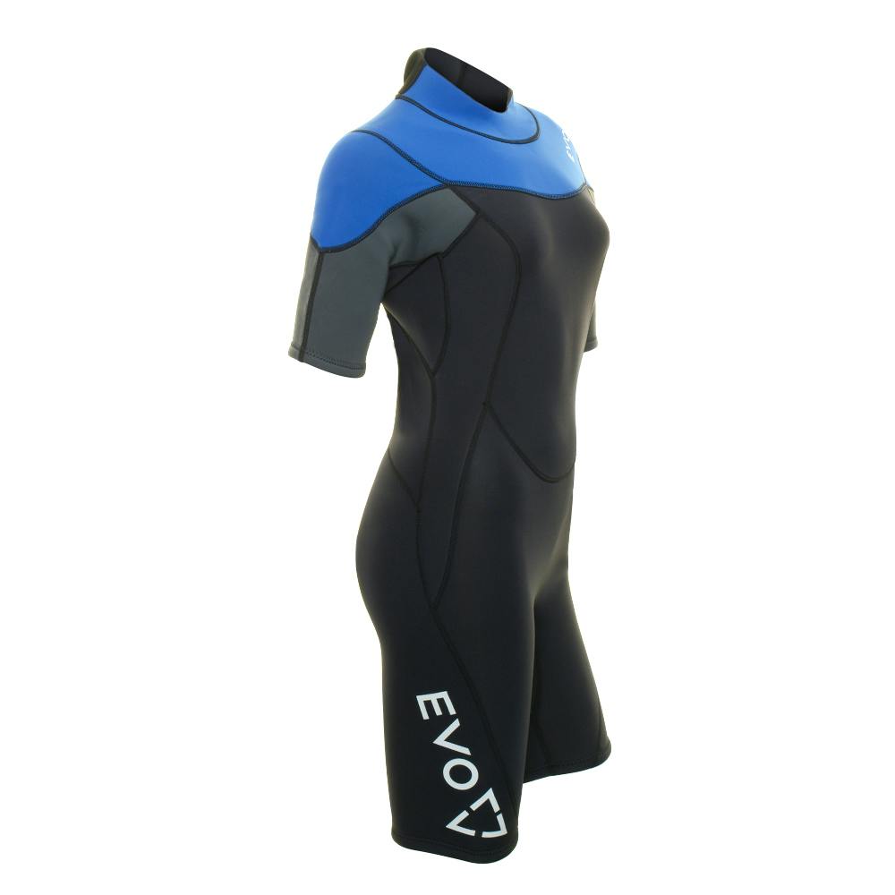 EVO Elite Blaze 3mm Shorty Wetsuit (Women's) Right Side - Royal