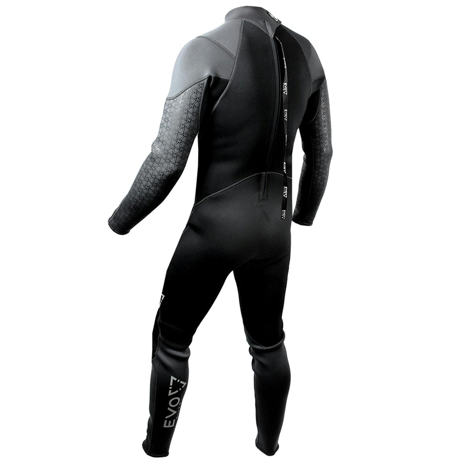 EVO Elite Blaze 3mm Wetsuit (Men's) Back - Black