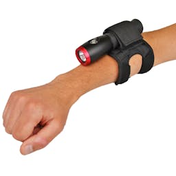 SeaLife Hand & Arm Strap for Dive Lights on Arm. Shown with Light. Light NOT Included Thumbnail}