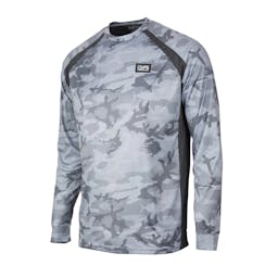 Pelagic VaporTek Long Sleeve Performance Shirt - Light Grey Fish Camo Thumbnail}