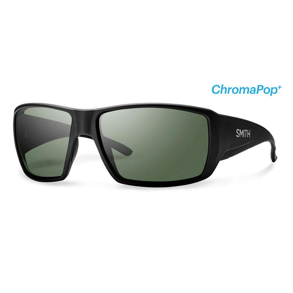 Smith Guide's Choice Polarized Sunglasses - Matte Black/Gray Green Chromapop