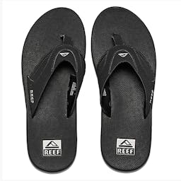 Reef Fanning Beach Sandals (Men’s) - Black/Silver  Thumbnail}