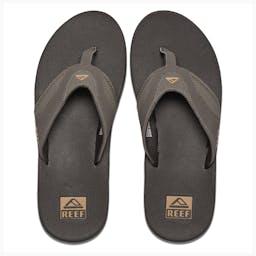 Reef Fanning Beach Sandals (Men’s) - Brown/Gum Thumbnail}