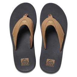 Reef Fanning Beach Sandals (Men’s) - Grey/Khaki Thumbnail}