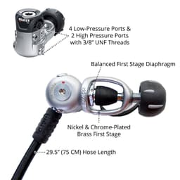 Mares Journey 15X Regulator - Yoke First Stage Infographic Thumbnail}