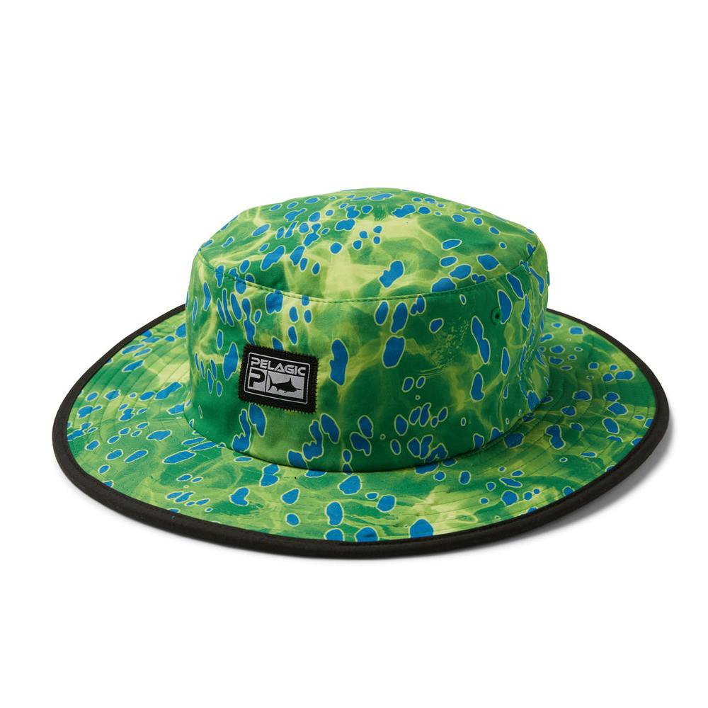 Pelagic Sunsetter Pro Bucket Hat (Men's) - Dorado Green
