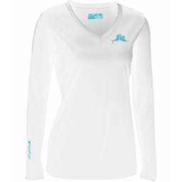 Pelagic Oceanflex Long Sleeve Sun Shirt - White Thumbnail}