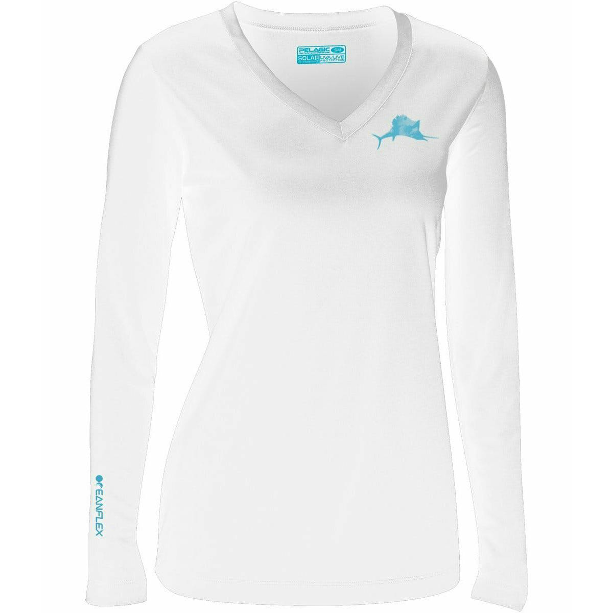 Pelagic Oceanflex Long Sleeve Sun Shirt - White