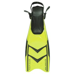 Deep See Aqua Glide Open Heel Snorkeling Fins - Yellow Thumbnail}