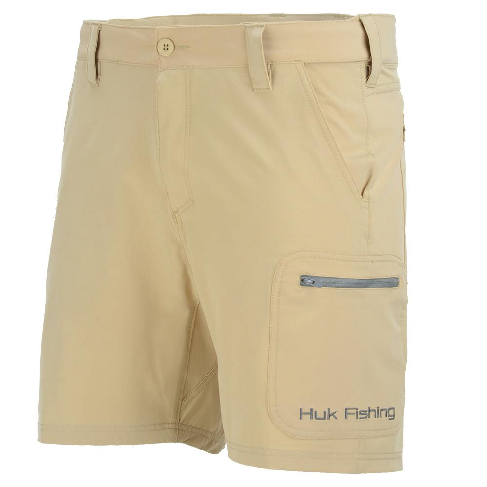Huk Next Level 7" Hybrid Shorts (Men’s) - Khaki