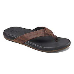 Reef Cushion Bounce Phantom LE Leather Sandals (Men’s) - Black/Brown Thumbnail}