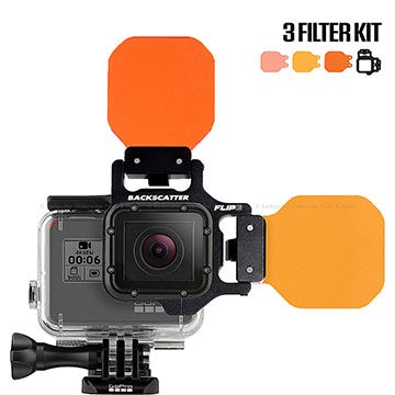 FLIP FILTERS Flip7 Three Filter Underwater Color-Correction Shallow, Dive & Deep Kit for GoPro® HERO7®