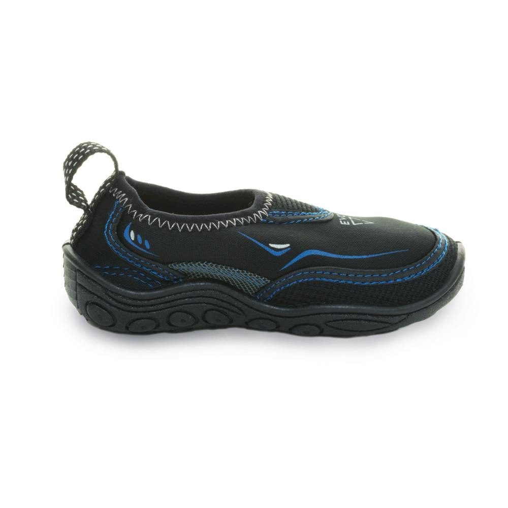 EVO Kid's Aquasock Water Shoes Side View - Black/Navy