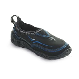 EVO Kid's Aquasock Water Shoes Angle View - Black/Navy Thumbnail}
