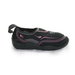 EVO Kid's Aquasock Water Shoes Side View - Black/Pink Thumbnail}