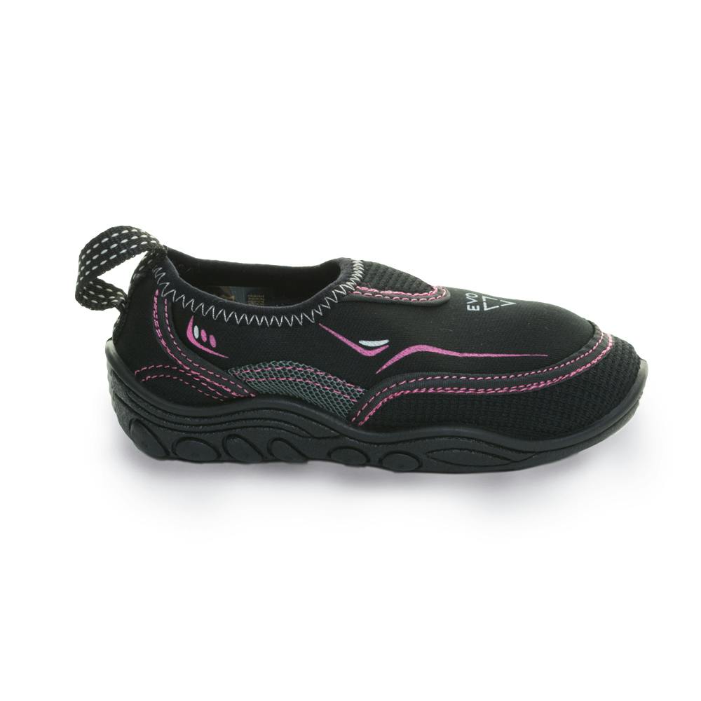 EVO Kid's Aquasock Water Shoes Side View - Black/Pink