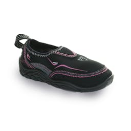 EVO Kid's Aquasock Water Shoes Angle View - Black/Pink Thumbnail}