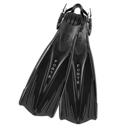 EVO Forte Open Heel Dive Fins - Black Thumbnail}