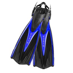 EVO Forte Open Heel Dive Fins - Cobalt Blue Thumbnail}