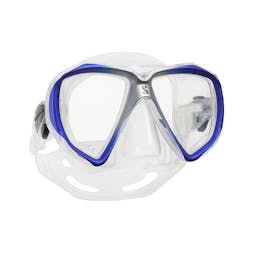 ScubaPro Spectra Mask, Two Lens - Clear/Silver/Blue Thumbnail}