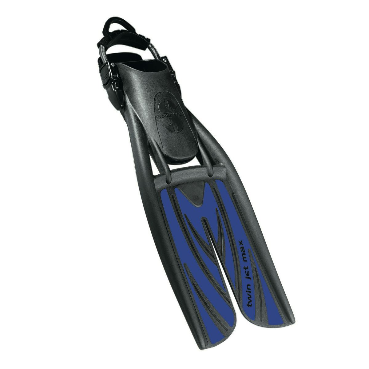 ScubaPro Twin Jet Max Open Heel Splitfins - Black/Blue