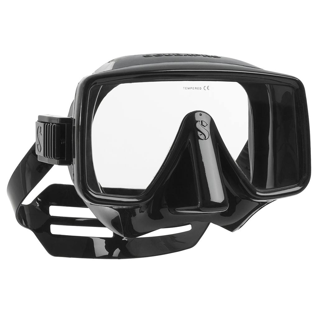 ScubaPro Frameless Mask, Single Lens - Black
