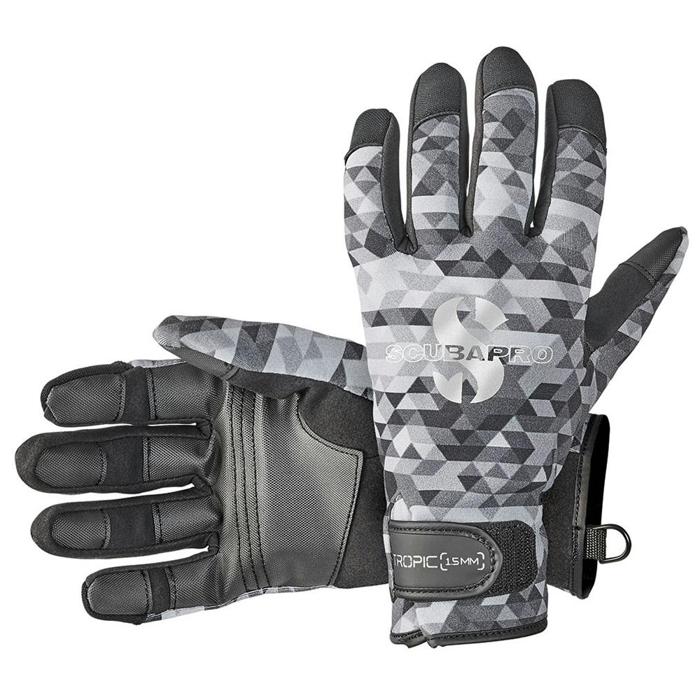 ScubaPro Tropic 1.5mm Dive Gloves - Black/Gray
