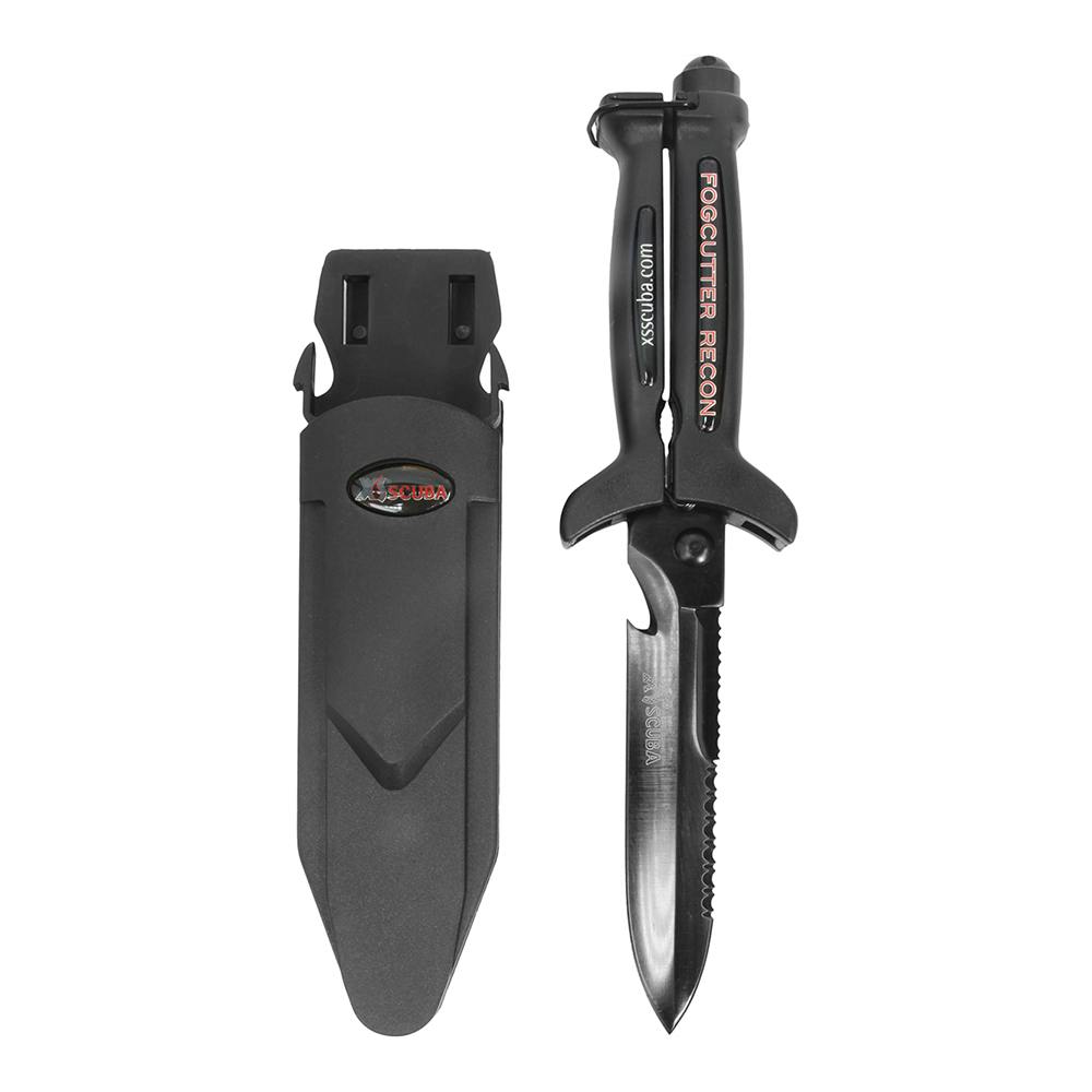 XS Scuba Fogcutter Recon Stainless Steel Dive Knife with Sheath