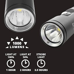 EVO Rechargeable LED Dive Light (1000L) Infographic Thumbnail}