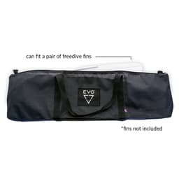 EVO 44" Mesh Fin Bag Shown with Freedive Fin Inside for Size Comparison - Black. NOTE: Fins NOT included Thumbnail}