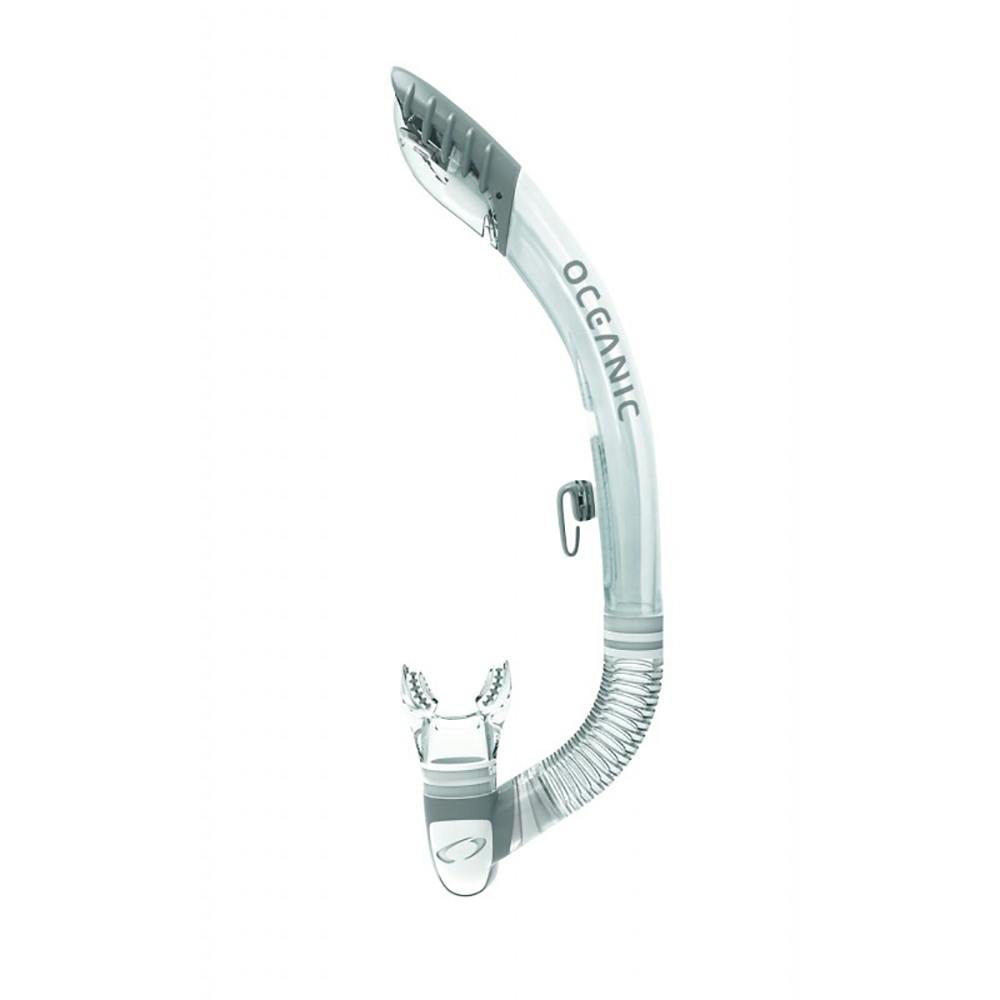Oceanic Ultra Dry 2 Snorkel with Purge - Clear/Titanium