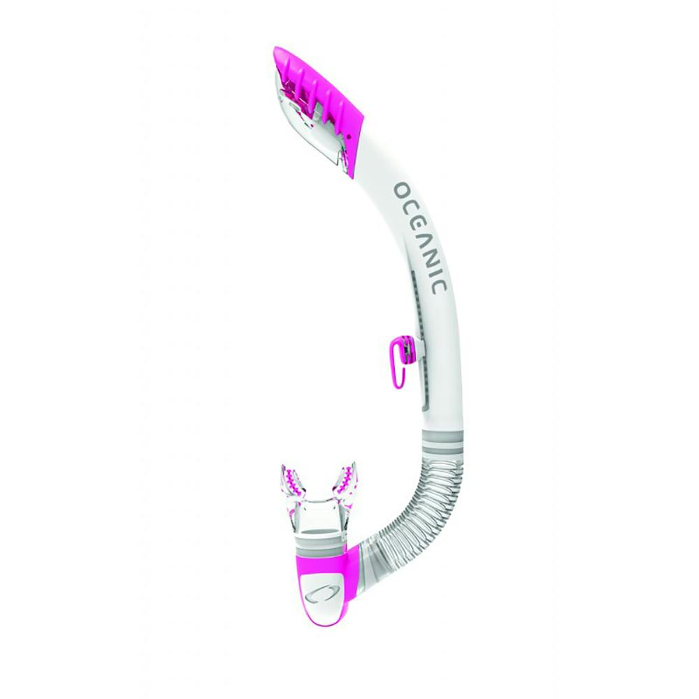 Oceanic Ultra Dry 2 Snorkel with Purge - White/Pink