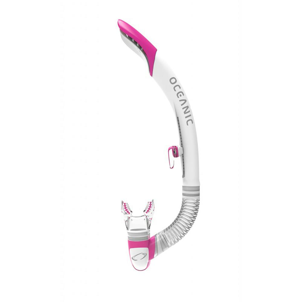 Oceanic Ultra SD Semi Dry Snorkel - White/Pink