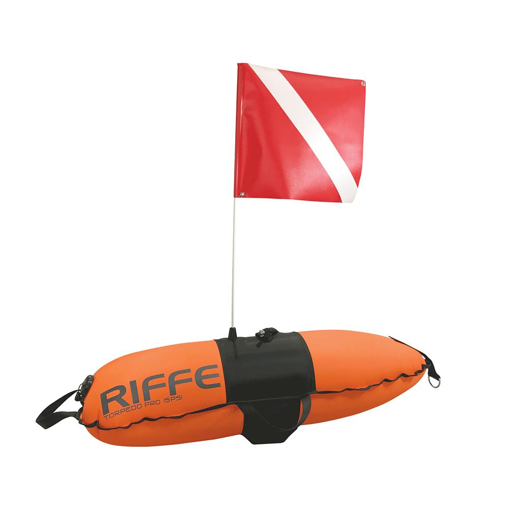 Riffe 20L Torpedo Pro Float With Diver Down Flag