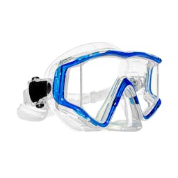 EVO Tiburon+ Mask with Purge Valve, Wraparound Lens - Clear/Blue Thumbnail}
