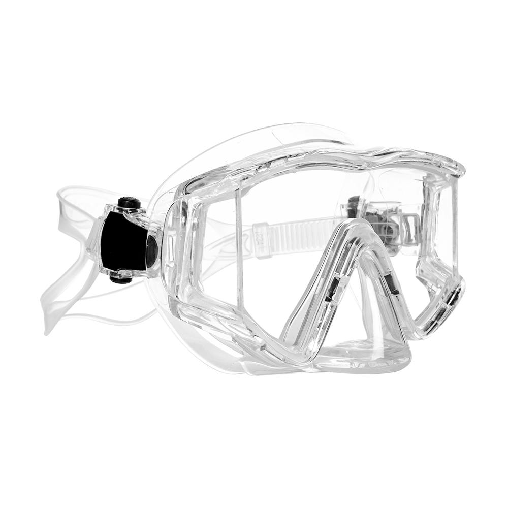 EVO Tiburon+ Mask with Purge Valve, Wraparound Lens - Clear/Clear