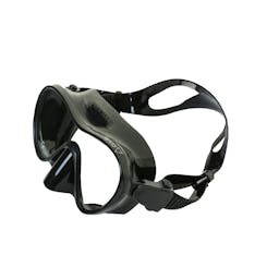 EVO Ventana Mask, Single Lens Overhead Angled View - Black Thumbnail}