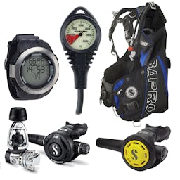 ScubaPro Glide Scuba Package (Men's)  with MK21/S560 Regulator, R095 Octopus, and Imperial Gauge Thumbnail}