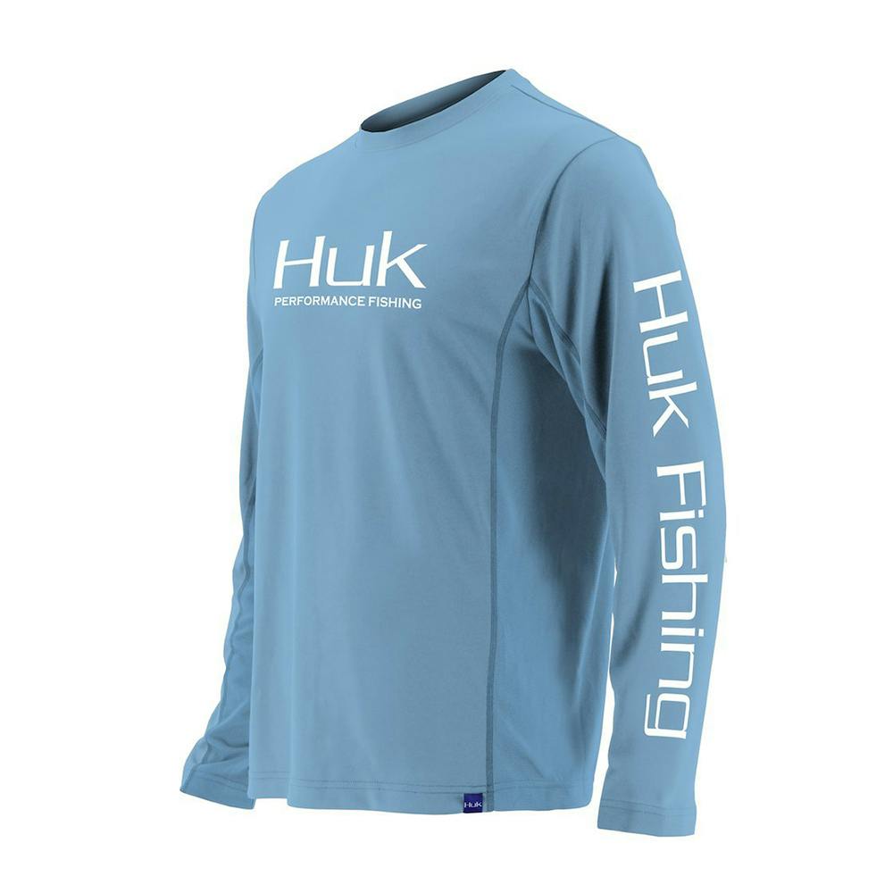 Huk Icon UPF 30+ Long-Sleeve Performance Shirt (Men's) Carolina Blue
