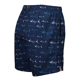 Hook & Tackle Marlin Express Fishing Water Shorts (Men’s) Back - Royal Thumbnail}